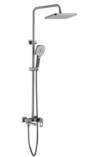 Душевая стойка Shevanik S8236T оружейная сталь